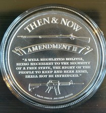 1 oz .999 Silver second amendment NEW constitutional right to bear arms 109.99 per troy oz