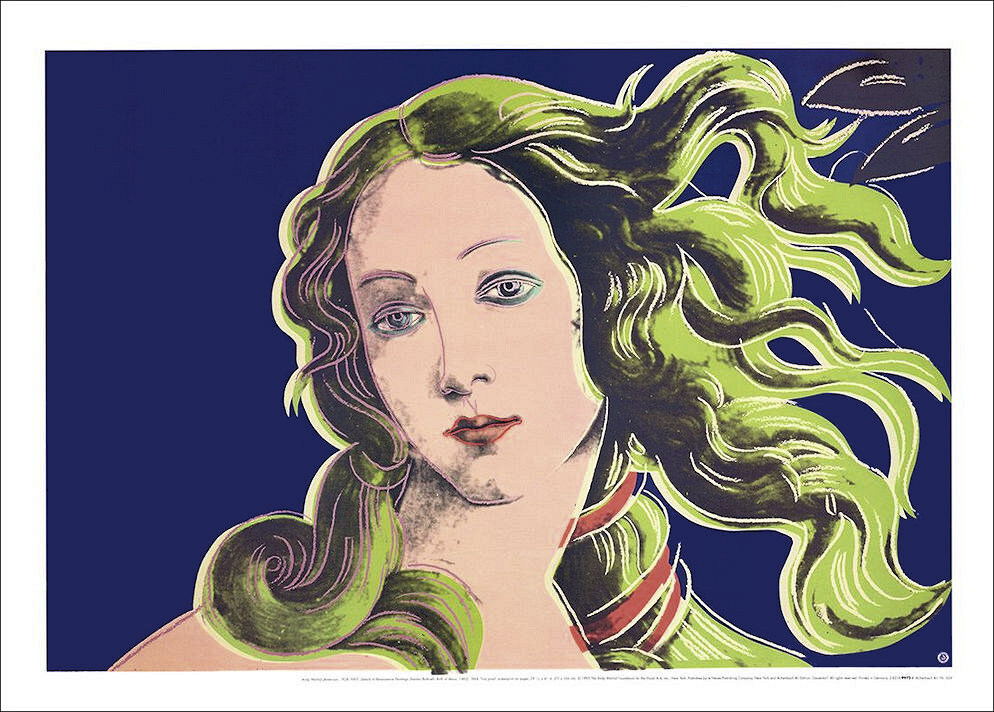 Andy WARHOL Birth Of Venus (Purple) Te Neues Offset Litho 27-1/2 x