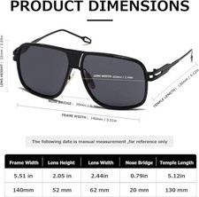 Sunglasses Men Women Unisex Goggle Alloy Big Frame Metal Punk Style Shield