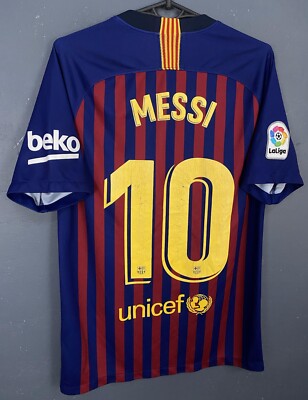 MENS MESSI 10 FC BARCELONA 2018/2019 FOOTBALL SOCCER SHIRT JERSEY