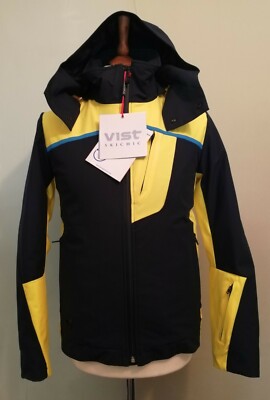 Vist Skichic Aristide Sport Insulated Ski Jacket Night Gold Blue Water Size S