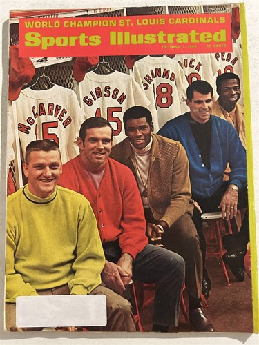 1968 Sports Illustrated ST LOUIS Cardinals ROGER MARIS Brock GIBSON World Series - Picture 2 of 2