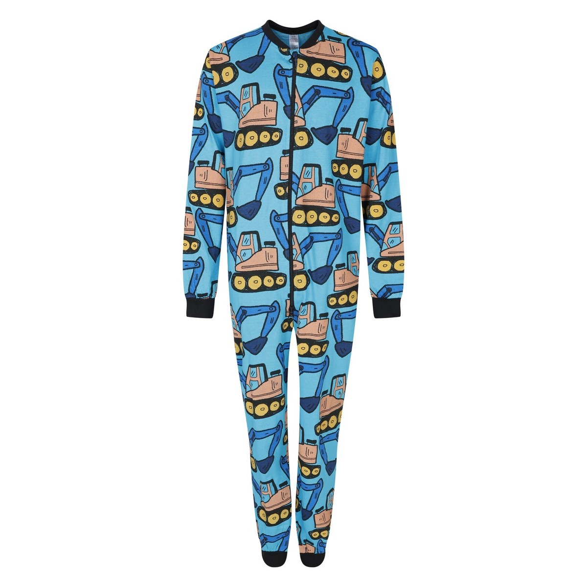 Onesie Pajamas Tu Boys Onesie Boys 1Onesie Blue Digger Machine All
