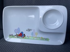 ?Goofy Disney DD Rectangular Snack Plate Dish Sectioned Porcelain