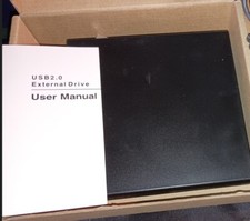 Open Box External DVD-RW Drive Black Unit Only No Cord