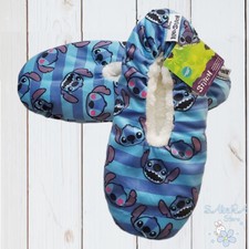 NWT LILO  STITCH DISNEY SNUGGLE TOES WOMEN'S SLIPPERS SOCKS WITH GRIPPERS 4-10