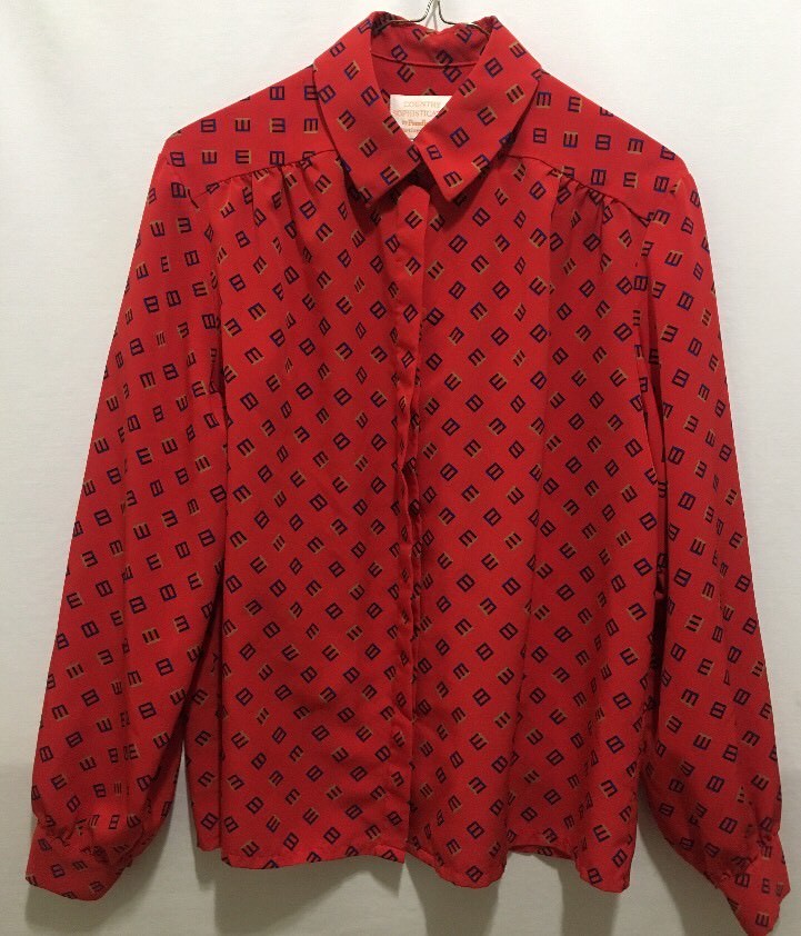 Pendleton Country Sophisticates Red Geometric Blo… - image 1