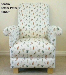 Beatrix Potter Peter Rabbit Fabric Child S Chair Kids Armchair Children S Flopsy Ebay