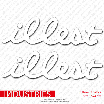2x illest 15x4 Aufkleber Sticker Auto Car JDM OEM | Shocker Tuning Low Life