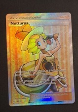 Carta Pokemon Notturna Full art Sole e Luna Gioco di Squadra 180/181 IT- Mint