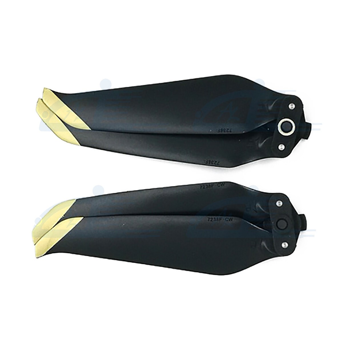 4pcs 7238F Low-Noise Quick Release Propellers (Gold Tip) For DJI Mavic Air 2 Drone