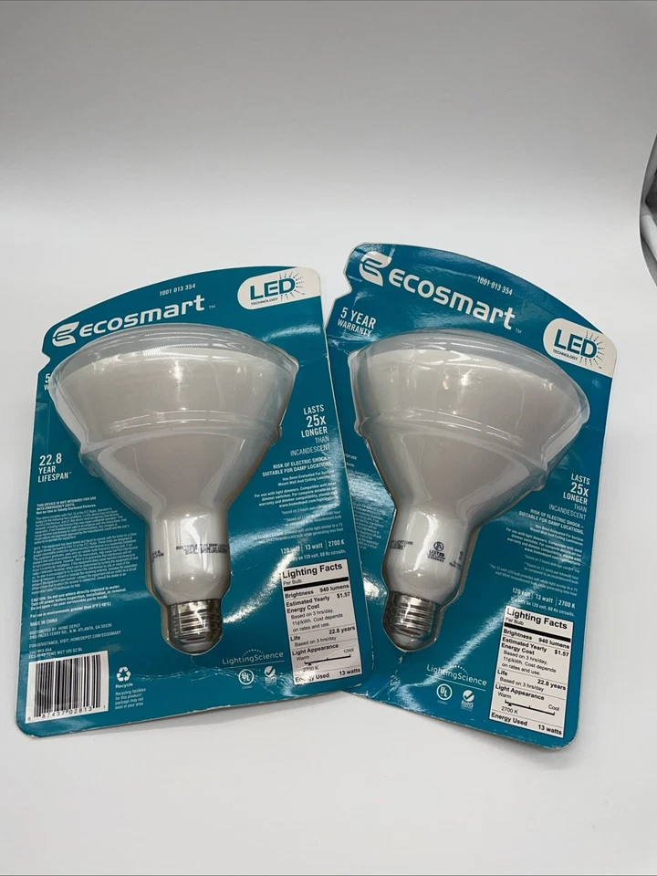 EcoSmart 75-Watt Equivalent BR40 Dimmable Soft White LED Light Bulb - Image 3 of 4