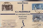 ADEN: 1937, FDC CORONATION OMNIBUS,  REGISTERED ADEN, SENT TO AUSTRALIA