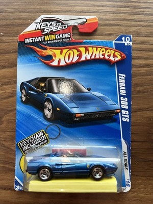 あき。ホットウィールFerrari288GTO Ferrari308GTS 2010 Hot Wheels All Stars Ferrari 308 GTS Keys To Speed Keychain