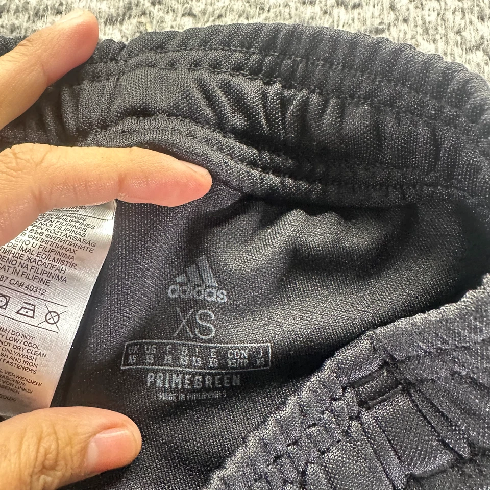 Pantalón Adidas Aeroready Para Hombre XS Negro Poliéster Pista Tobillo Cremallera Rendimiento Deportes Foto 3 de 4