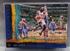 2017-18 Panini Court Kings Box Topper Gold Panoramics #16 James Harden 5x7