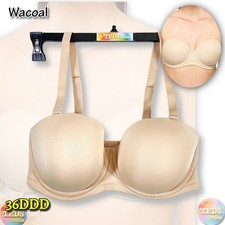 NWOT Wacoal Women's 36DDD Red Carpet Full Figure Underwire Strapless Bra 854119