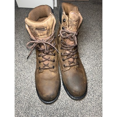 MEN'S Wolverine MCKAY WATERPROOF STEEL-TOE 8  WORK BOOT size 10ew