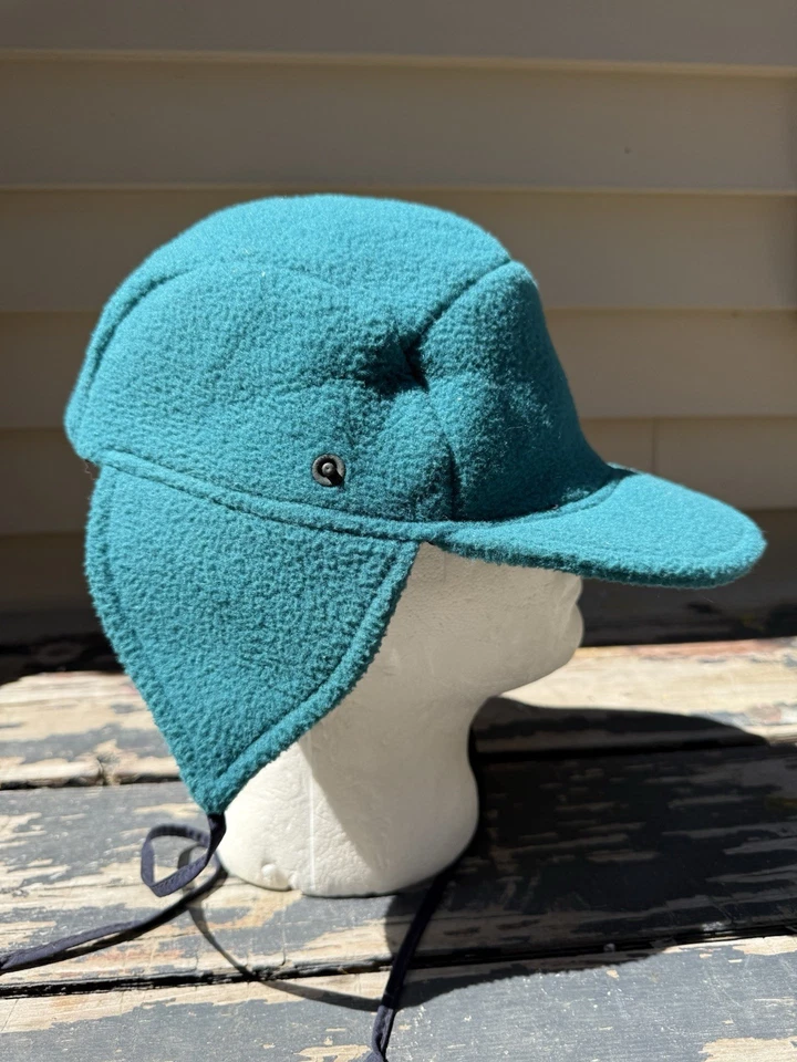 De Colección Columbia Sombrero Gorra Hypeadelic Hype Vellón Exterior Años 90 Verde azulado Talla M Camping Esquí Foto 3 de 4