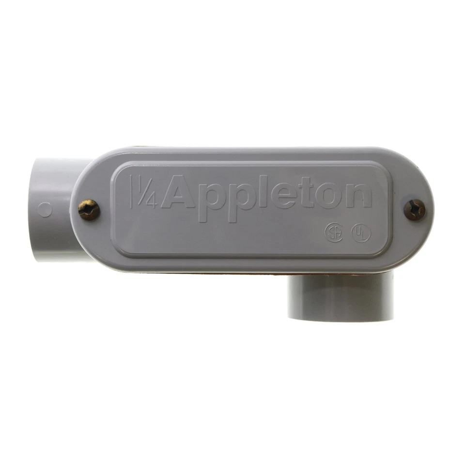 APPLETON LL125-P NON-METALLIC PVC TYPE-LL CONDUIT FITTING, 1-1/4", (10-PACK) - Image 1 of 3