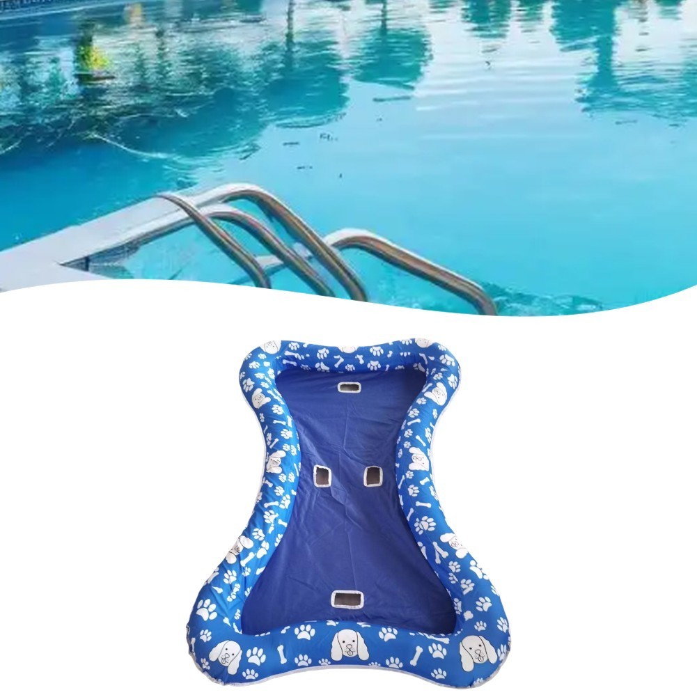 Flotador inflable de PVC para piscina de gran tamaño 57 5 por 37 4 pulgadas alfombra flotante para mascotas