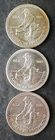 Lot of Three 1985 Engelhard 1oz Silver American Prospector Rounds