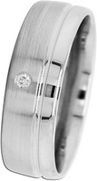 SolitäR Ring WeißGold 585 14K Diamant 0.02Ct. Tw Vvs