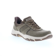 Image of Rockport Rhett 2 RMRHETT2 Mens Brown Canvas Lifestyle Trainers Shoes