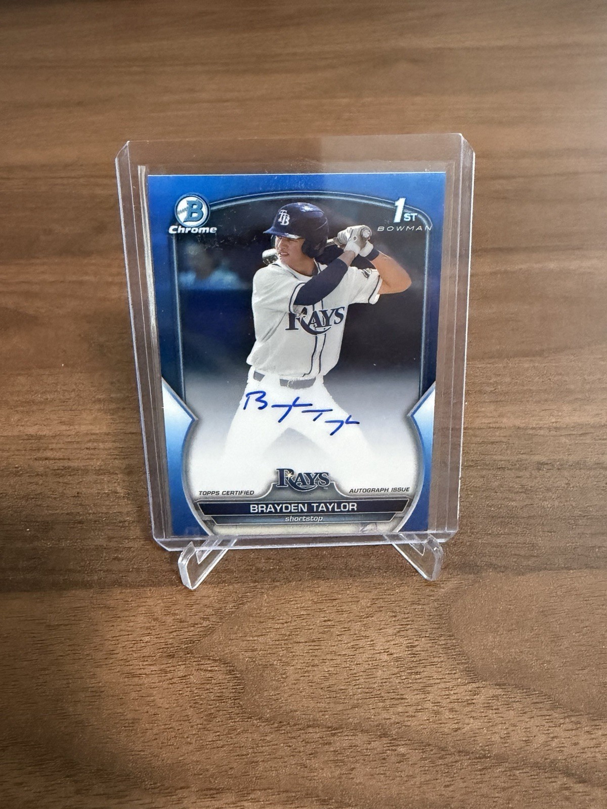 2023 Bowman Draft Chrome - Brayden Taylor 1st Auto Blue Refractor /150