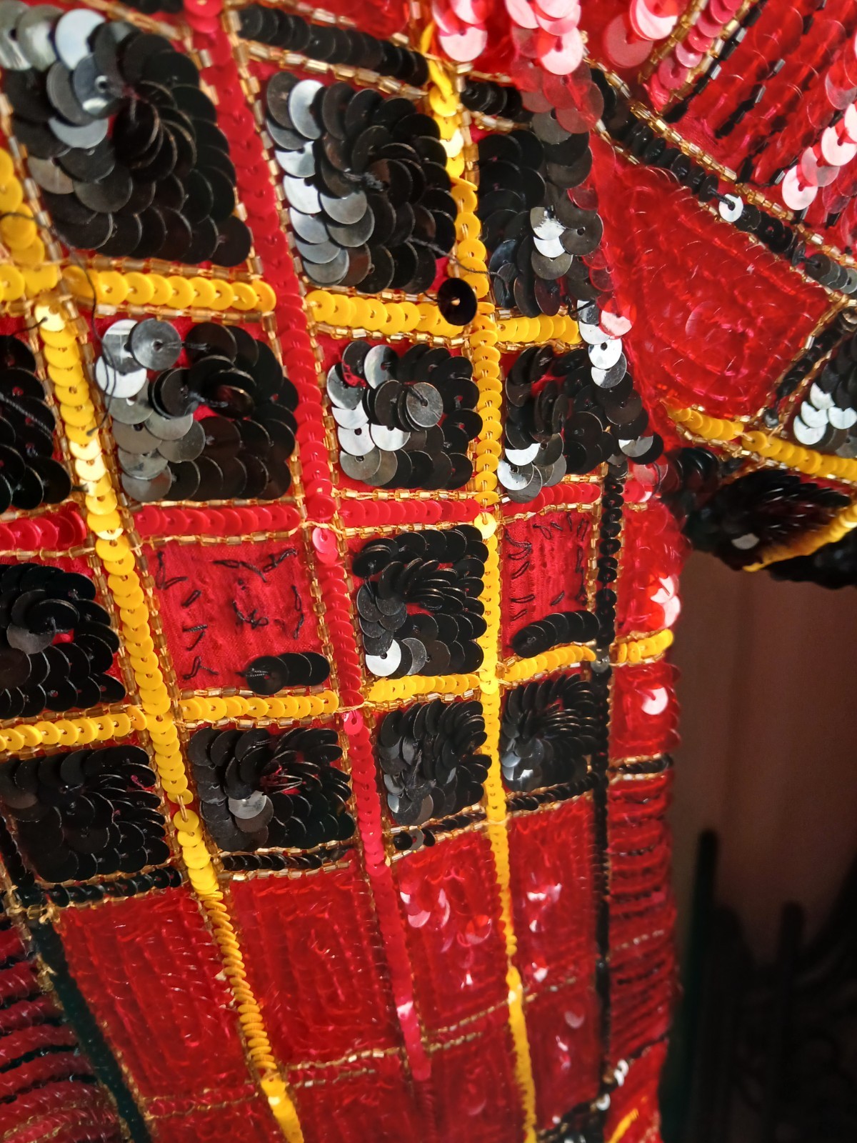 MODI International Sequin Top XL 12-14 Vintage Party Rare See Description & Pics image 3