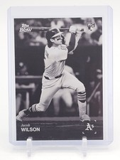 JACOB WILSON 2025 TOPPS BLACK & WHITE BASEBALL ROOKIE #086 ATHLETICS Q4641