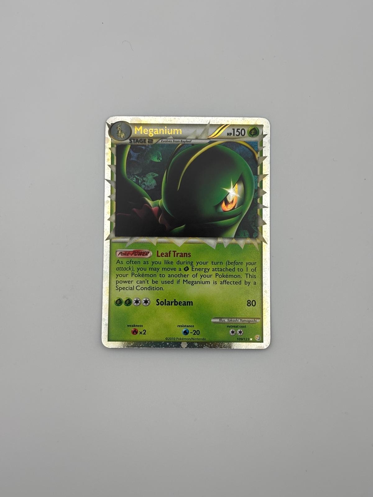 Meganium Prime 109/123 - Pokemon TCG HeartGold & SoulSilver - NM