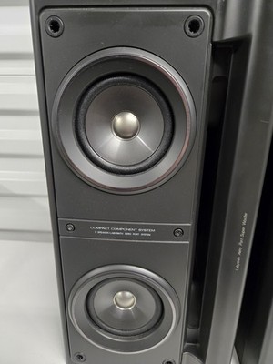 Pair of Rare Vintage JVC SP-MX70BK Labyrinth Aero Port Super