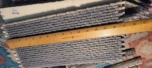 Woodland Scenics O Scale Cut Stone Retaining Wall Pieces 7"x15" Lot Of 10 Pieces