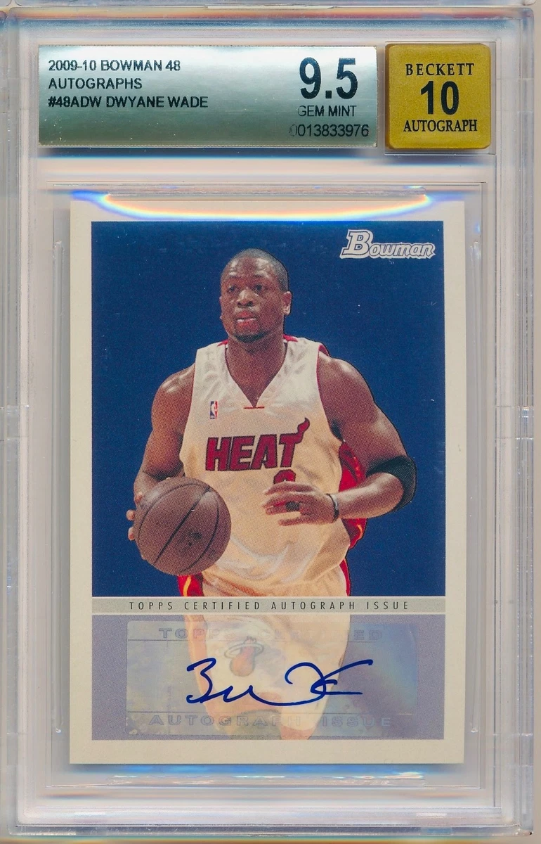 Dwyane Wade 10 Graded Basketball Autographed Sports Trading Cards