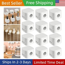 12Pcs Magnetic Cable Clips Cord Holder, Under Desk Cable Management Lot