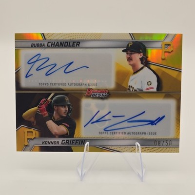 2025 Bowman's Best Bubba Chandler Konnor Griffin Dual Auto Gold Refractor #08/50
