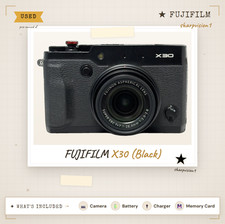 Fujifilm FinePix X30 Black 12MP 4x Optical Zoom Camera English Language