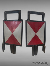 28126 orig Deutsche Bahn  ZUGSCHLUSSSCHILD / STECKSCHILD Eisenbahn