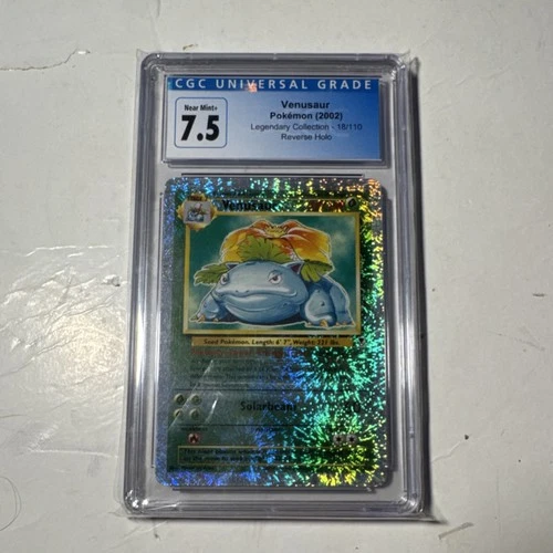 Pokémon Venusaur Legendary Collection 18/110 Reverse Holo Rare CGC 7.5 2002