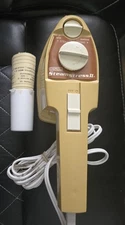 Vintage Osrow Steamstress II Steam Iron Hand Held Yellow 1983 With Cup  No Box