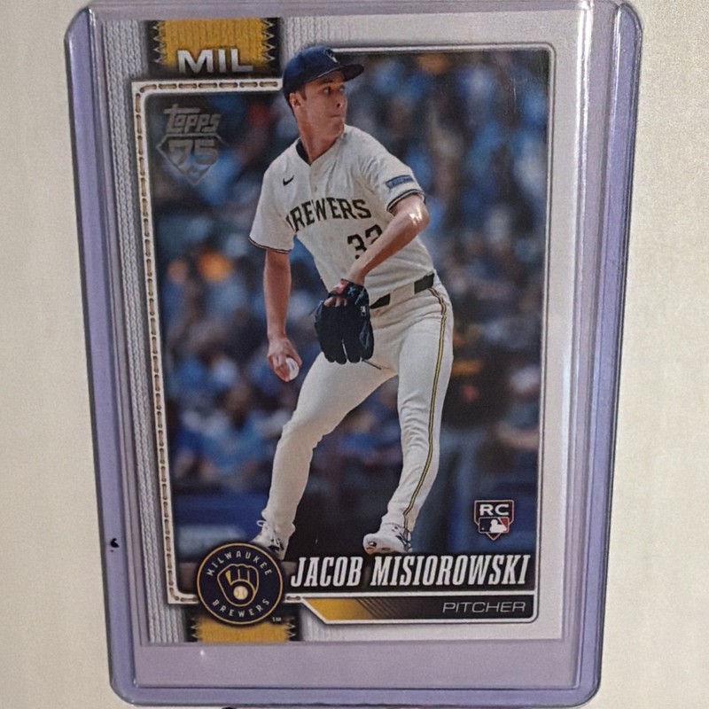 TOPPS JACOB MISIOROWSKI 2026 SERIES 1 1952 TOPPS #10 RC BREWERS