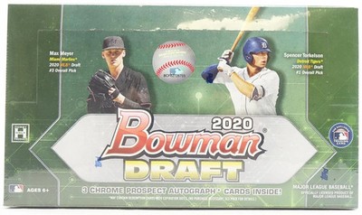 2020 Bowman Draft Jumbo Baseball Box  -  3 Autos / box -  Free Shipping