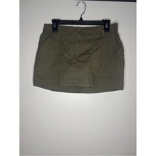 Wild Fable Olive Green Elastic Waist Skirt medium