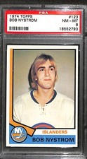 1974 TOPPS #123 BOB NYSTROM PSA 8 NM-MT 18552793 