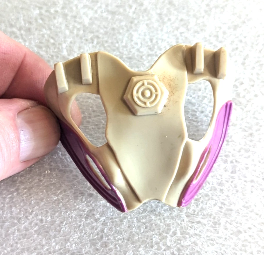 Dino Riders 1987 Triceratops Brain Box Casco Armadura Pieza de repuesto Foto 3 de 4