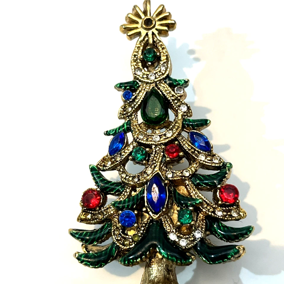 Garrafa de vinho vintage metal latão falso diamante e joias árvore de Natal cortiça - RARO - Imagem 4 de 4