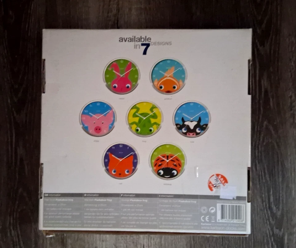 Vintage Peekaboo Frog  Clock  Karlsson for better times :) Rare - Image 4 of 4