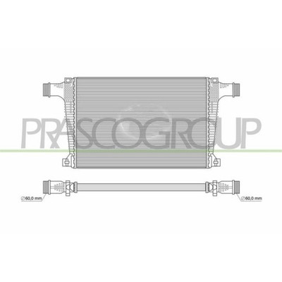 Ladeluftkühler Prasco AD835N001 Prascoselection für Audi
