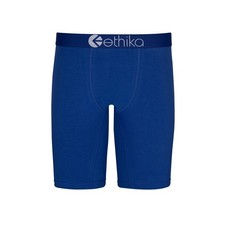 Ethika Boy's Staple Boxer Briefs, Soft 4-Way Stretch, No Small, Winner Blue